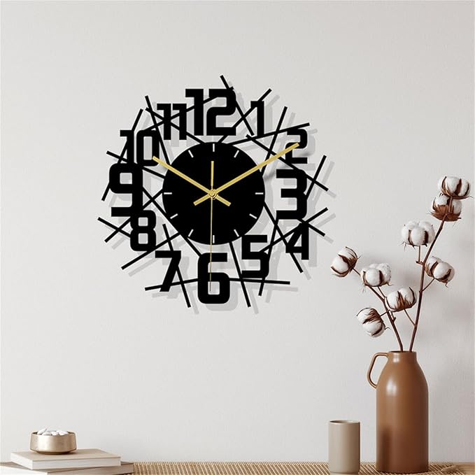 Wall Clock Accurate Timekeeping Wall Clock Not Ticking Battery Operated Wall Clock Minimalistic Wall Clock for Kitchen Offices Clock (Jscc015 A)