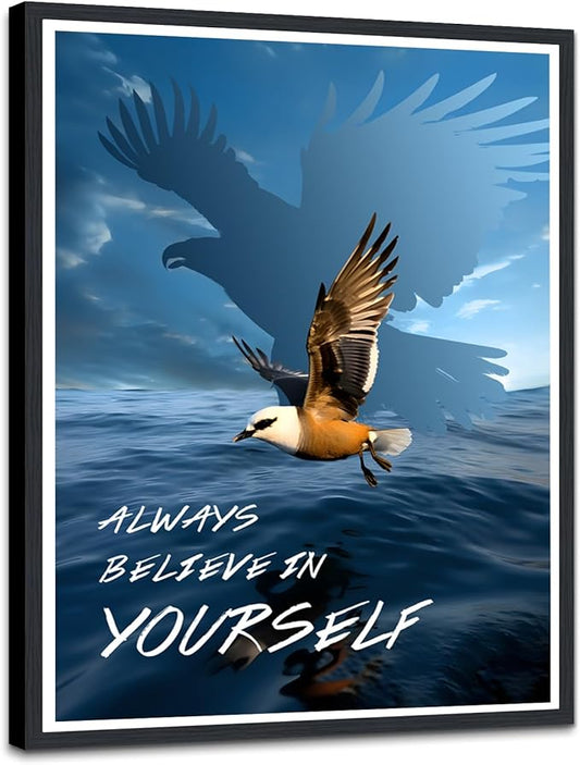 Novatique Motivational Quotes Canvas Wall Art Inspirational Wall Art Office Decor Inspiring Positive Quotes Painting for Living Room Bedroom,12 x 16inch