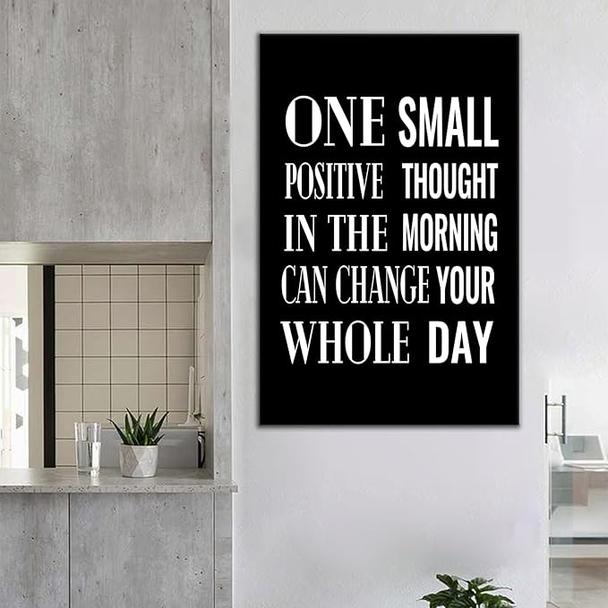 Motivational Office Wall Art Poster Painting Inspirational Entrepreneur Positive Quotes Printed on Canvas Artwork for Modern Home Living Room Room Classroom Workplace Ready to Hang [24''Wx36''H]