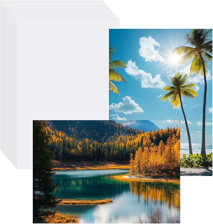 MECCANIXITY 100 Sheets Glossy Photo Paper, 4x6 Inches Picture Paper 240gsm Glossy Card Stock for Inkjet Printing Printer,Making Pictures Greeting Card Printing