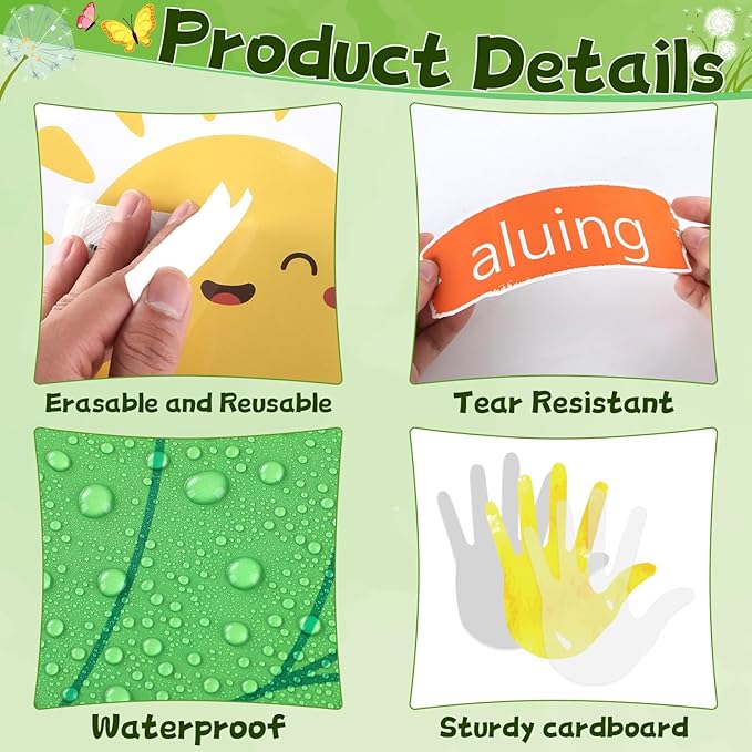 gisgfim Spring Diversity Handprint Flowers Classroom Bulletin Board Decorations Handprint Tree Paper Cutouts Watercolor Flower Bulletin Board Set for Back to School Student Office Wall Door Supplies