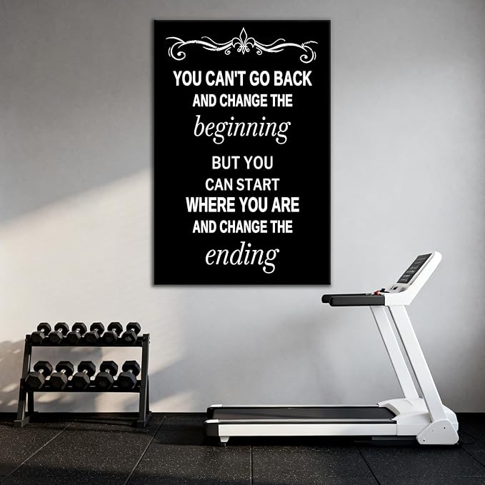 Inspirational Office Poster Wall Art Motivational Success Quotes Print on Canvas Home Decor Picture Painting Artwork for Living Room Workplace Wall Decoration Stretched and Framed [24''Wx36''H]