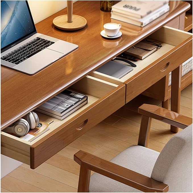 GLigeT Office Desk Wood Narrow Desk PC Table Home Office Desk PC Table Bedroom Study Table Small Household Writing Desk Study Writing PC Desk (Color : C, Size : 100 * 40 * 75cm)