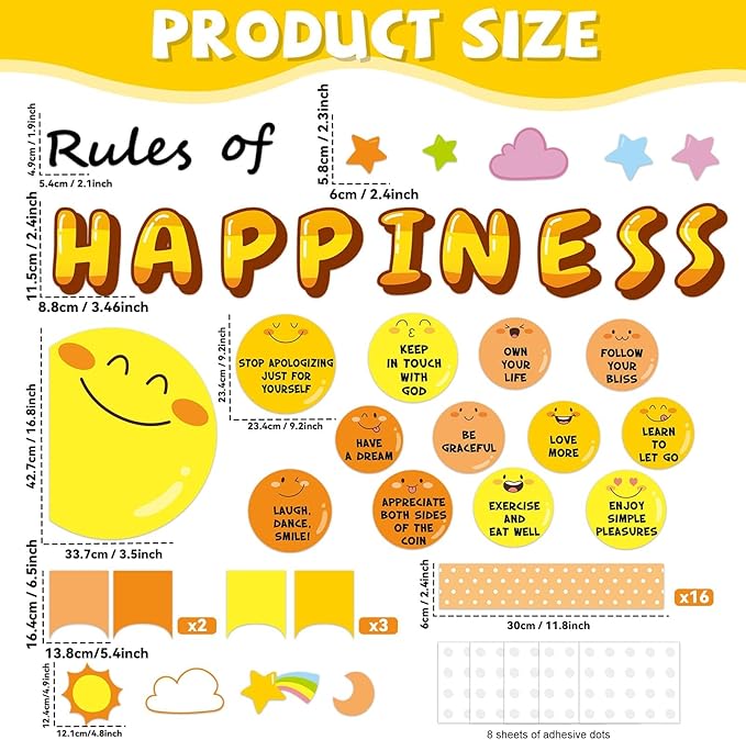 Sun Inspirational Bulletin Board Set Sunshine Motivational Classroom Bulletin Board Decoration Summer Back to School Positive Paper Cutouts Classroom Decorations for Office Chalkboard Decor Wall Door