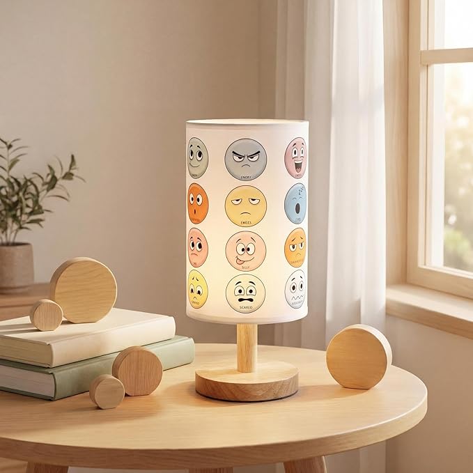 Classroom Lamp Calming Corner Decor Cozy Center 11.61 Inches Small Bedside Desk Lamp USB Rainbow Reading Book Center Supplies for Home Bedroom Playroom Nursery