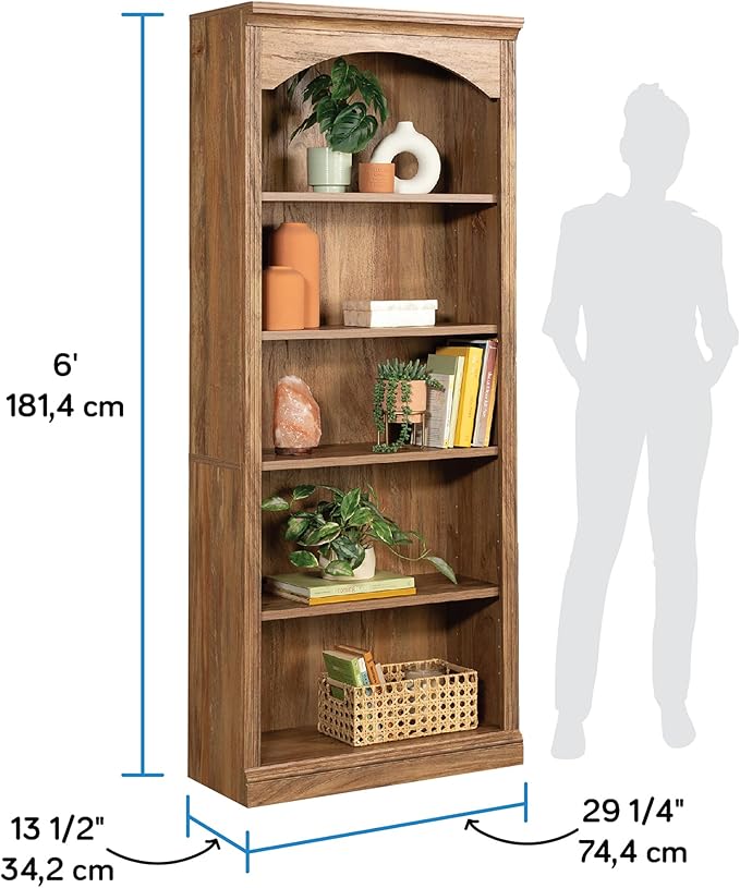Sauder Miscellaneous Storage Bookcase, Sindoori Mango Finish