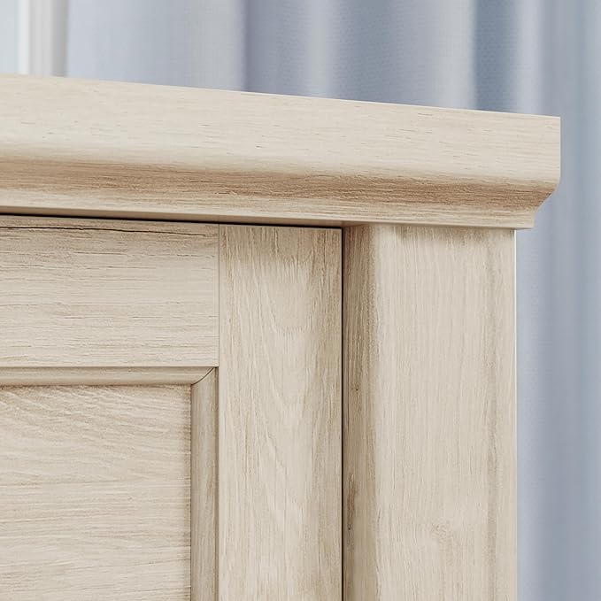 Sauder Hammond 2 Drawer Lateral File Cabinet for Home Office, Filing Cabinet with Lock, in Chalk Oak