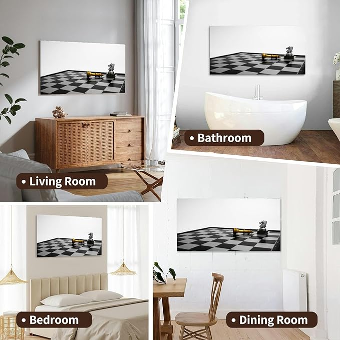 Canvas Wall Art for Living Room Bedroom Last winner most competitiveness Knight stand pile coins refer to Big Large Wall Art Decor Framed Painting Wall Pictures Prints Artwork Office