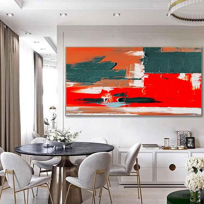 GYJAGHL Office Decor Abstract Art Print Contemporary Painting For Living Room Canvas Wall Art Abstract Long Horizontal Wall Art Contemporary Painting Famous Modern Paintings 80X40 inchs