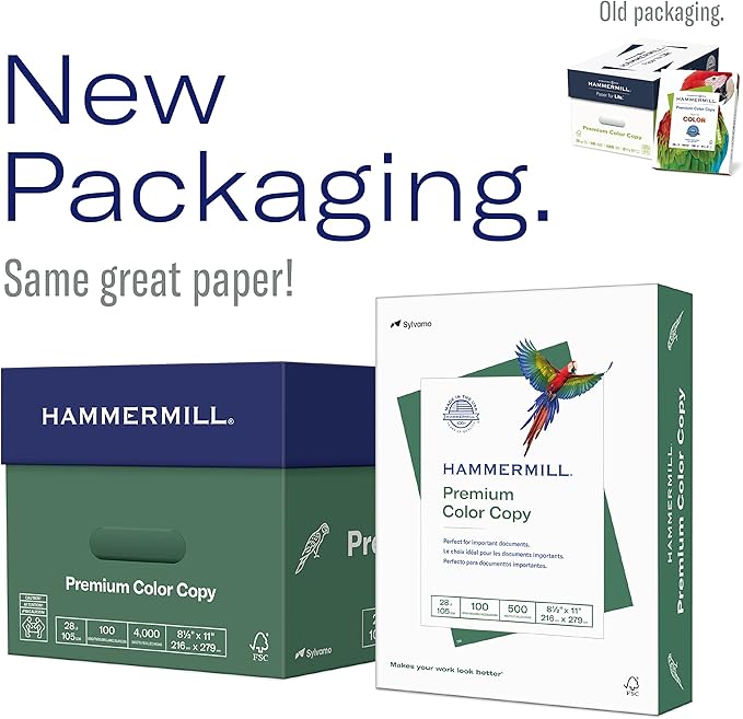 Hammermill Printer Paper, Premium Color 32 lb Copy Paper, 11 x 17-100 Bright, Made in the USA, 102660R - 1 Ream (500 Sheets)
