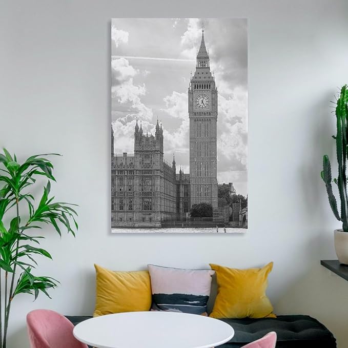 Room Decoration Poster Canvas Painting Architectural Art Office Home Wall Decoration Unframe-style-1 20x30inch(50x75cm)