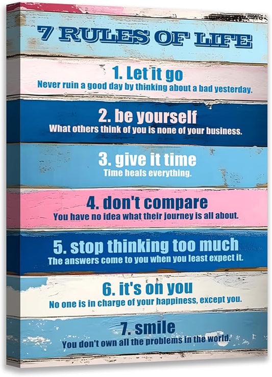 Novatique Motivational Wall Decor Inspirational Wall Art for Bedroom Inspiring Positive Quotes Office Decor for Living Room Classroom, 24 x 36inch