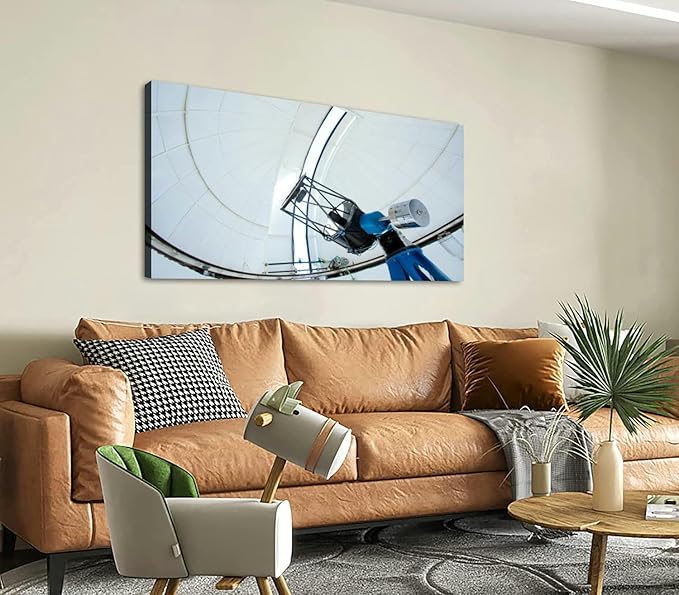 Canvas Wall Art for Living Room Bedroom Astronomic observatory telescope a dome Big Large Wall Art Decor Framed Painting Wall Pictures Prints Artwork Office