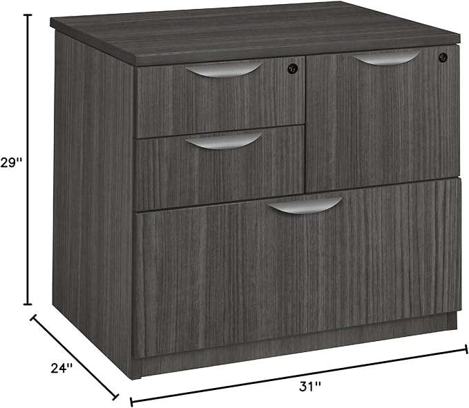Regency Legacy Locking Lateral File Cabinet- Ash Grey