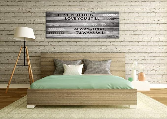 DZL Art A71841 Wall Art Love You Still Large Wall Art Canvas (Ready To Hang) For Master Bedroom Wall Decor bathroom decor