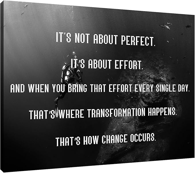 Motivational Wall Decor Poster Inspirational Success Entrepreneur Quote Picture Print Artwork for Home Classroom Wall Poster Living Room Wall Decor Stretched and Framed [40''Wx 30''H]