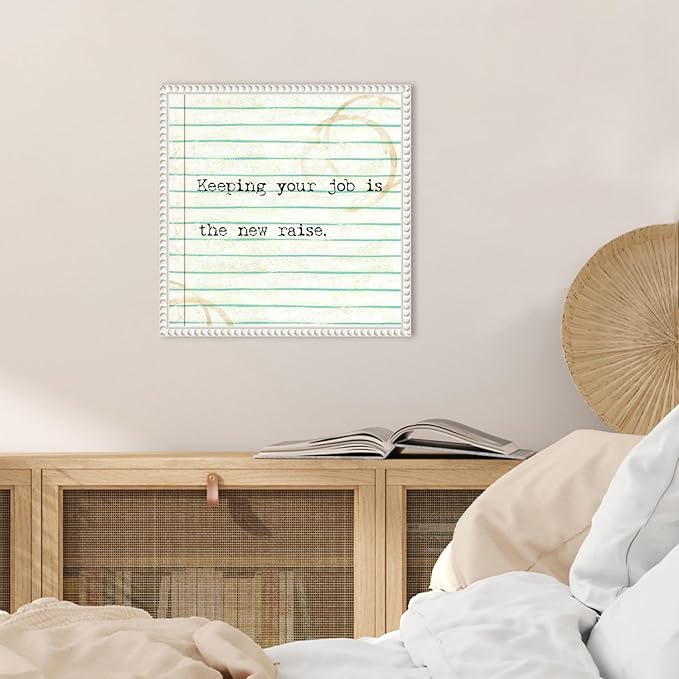 Amanti Art Framed Canvas Wall Art 16x16 Office Snark III by Studio W, Framed Wall Art Canvas, Humor Artwork, Traditional Decor, Small Poster Painting for Living Room, Bedroom, Bathroom, Kitchen,