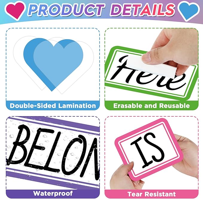 51PCS Everyone is Welcome Bulletin Board You Belong Here Classroom Bulletin Board Decorations Motivational Heart Hand Paper Cutouts for School Classroom Office Home Chalkboard Decor Wall Door Supplies