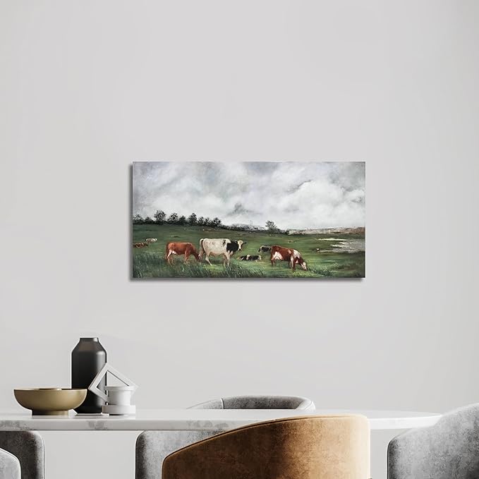 Belmrxne Nature Wall Art Green Wall Decor Posters Aesthetic Canvas Painting Funny Artwork for Living Room Dining Room Kitchen Bathroom and Office Bedroom 12x24 Inch