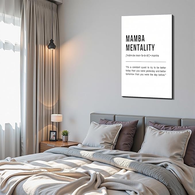 Inspirational Quote Framed Canvas Wall Art Prints Motivational Wall Decor for Office Dorm Bedroom Living Room Gym Classroom Made in USA