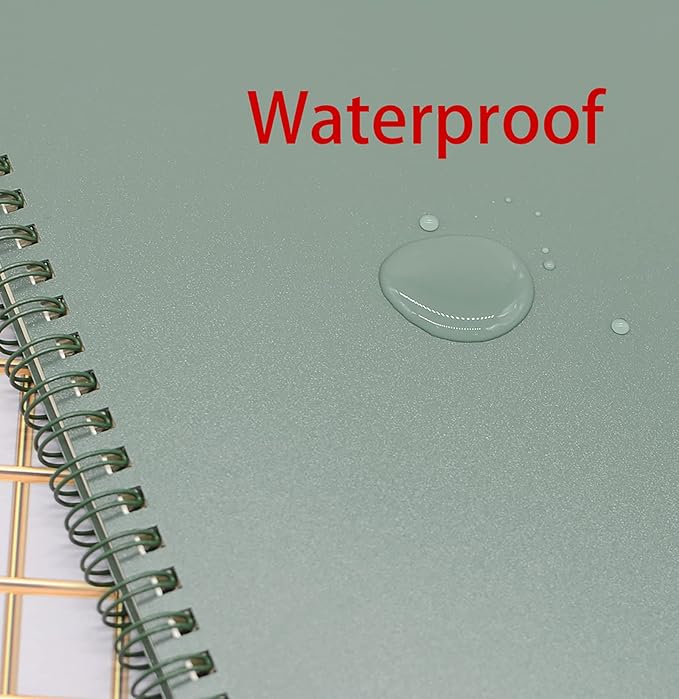 Yansanido Spiral Notebook, 8 Pcs 4 Color A6 Size Thick Plastic Hardcover 7mm College Ruled Paper 80 Sheets (160 Pages) Journal for School and Office Supplies (8 Pcs A6)