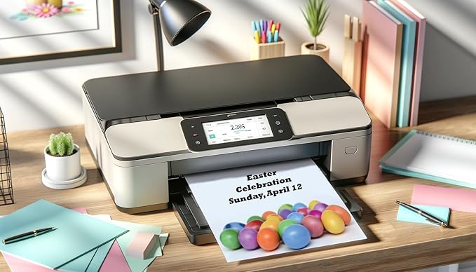Colorful Easter Eggs Letterhead Laser & Inkjet Printer Paper (25 Sheets)