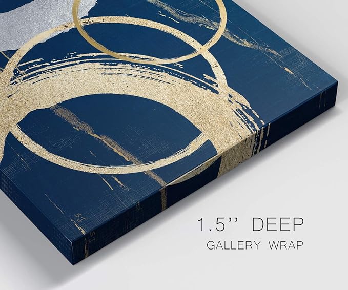 Landscape Wall Art Premium Gallery Wrapped Canvas Abstract Ocean Forest Modern Artwork Decoration for Living Room Kitchen Bathroom Office, Ready to Hang
