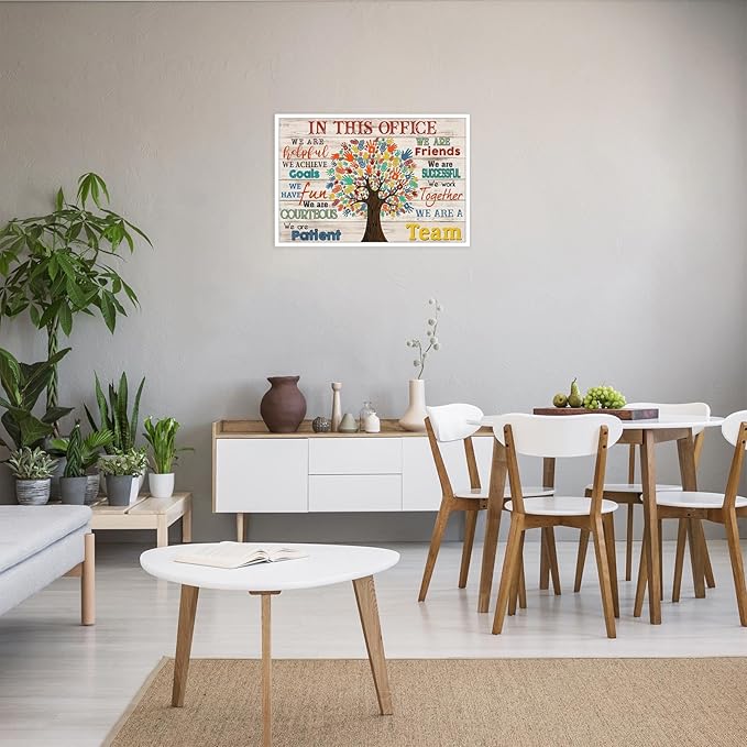 Trendy In This Office We Are A Team Inspirational Wall Art Work Positive Motivation Modern Canvas Posters Encouraging Sign Prints Painting For Office Living Room Wall Decor 8x12in Unframed