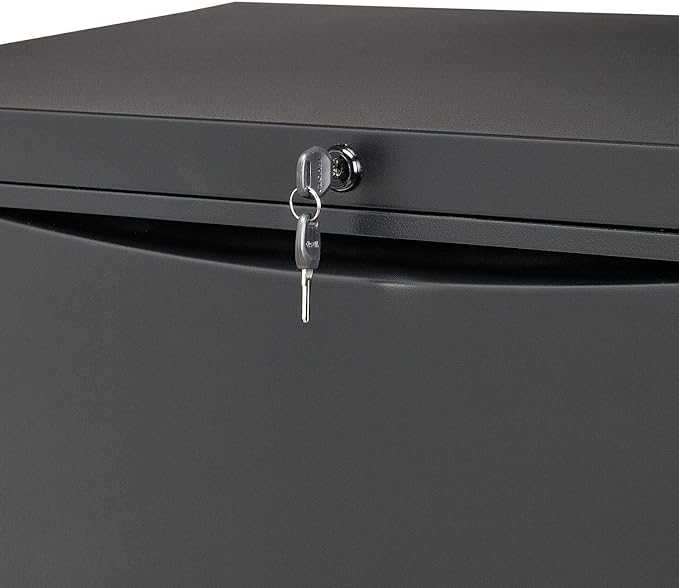 Global Industrial 36" W Premium Lateral File Cabinet, 2 Drawer, Black