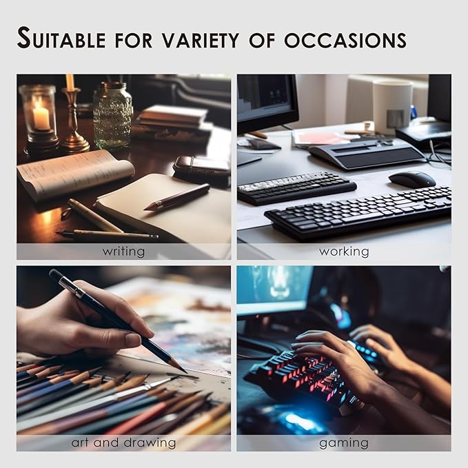 Leather Desk Mat - Non-Slip PU Desk Pad for Office and Home - Desk Organization and Accessories - Ideal for Large Mouse Pad and Desk Mats on Top of Desks (Dark Green,27.6"x 13.8")