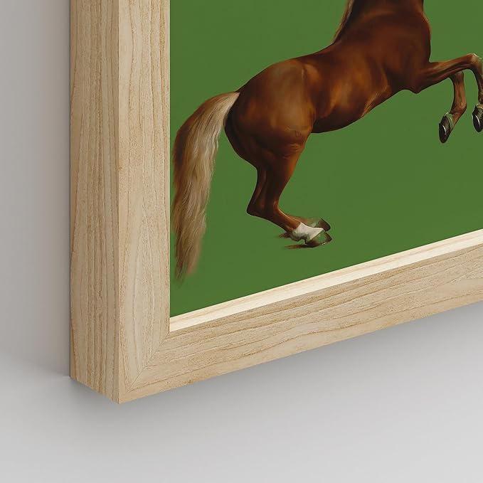 SIGNWIN Framed Poster Bathroom Decor, Wall Art Room Decor Multicolor for Living Room, Bedroom, Office Gustav Klimt Kiss Flowers Horse Landscapes Vintage Illustrations Bohemian - 8"x10"x 8 Natural