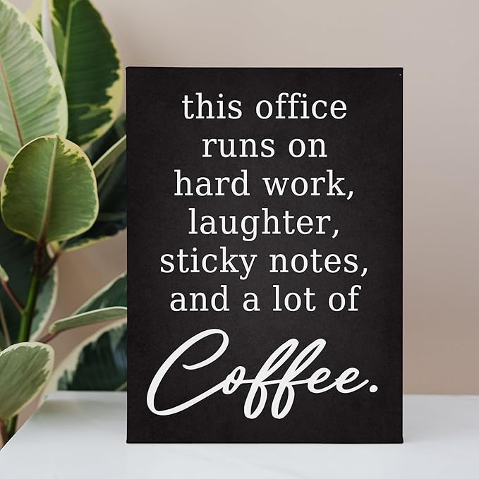 BIWSHA Office Decor, Motivational Wall Art Decor Teamwork for Office, Inspirational Quotes Wall Art for Men Women, Team Work Canvas Paintings 11x14 Inches, Be The Person You Want to Work With