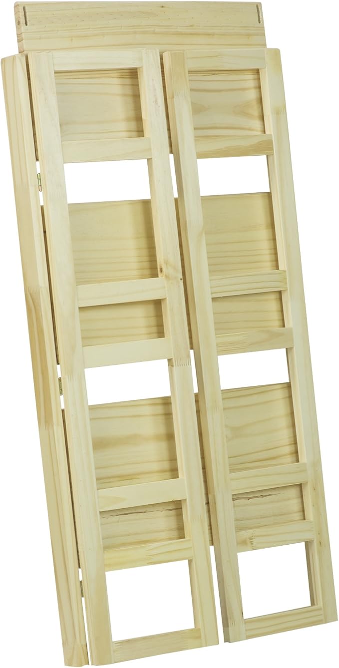 Casual Home 3-Shelf Folding Student Bookcase (20.75" Wide)-Natural