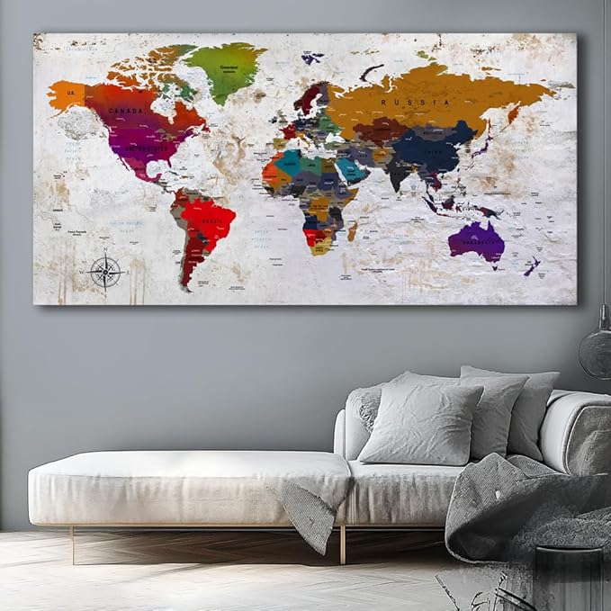 ZEYDRT Canvas Wall Art 36"x71" Wall Art for Office Living Room Home Decorations artwork Canvas Art Wall Decor Wall Decoration Vintage Office for Home Bedroom Decoration