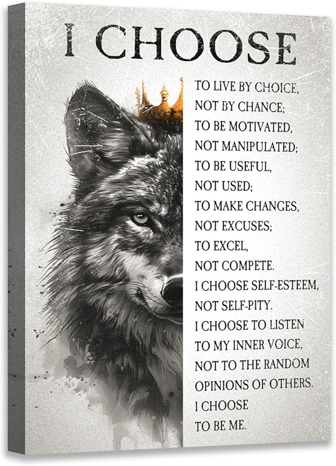 Novatique Inspirational Wall Decor Motivational Wall Art Motivational Positive Quotes Canvas Posters Prints for Living Room Office, 24 x 36inch