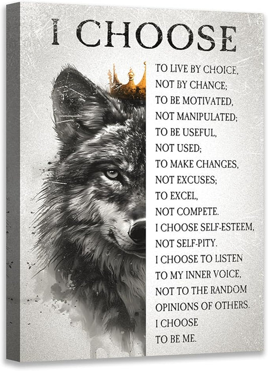 Novatique Inspirational Wall Decor Motivational Wall Art Motivational Positive Quotes Canvas Posters Prints for Living Room Office, 24 x 36inch