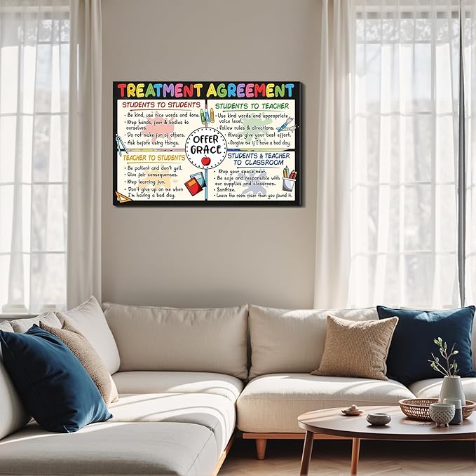 Trendy Retro Motivational Framed Canvas Wall Art Black White Quote Prints Wall Decor for Office Dorm Bedroom Living Room Gym Made in USA