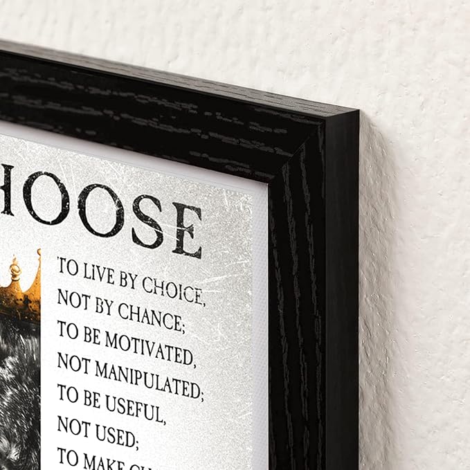 Novatique Motivational Canvas Wall Art Inspirational Poster Wall Decor Motivational Office Wall Art Decor Positive Affirmations Quotes Artwork for Bedroom,12 x 16inch