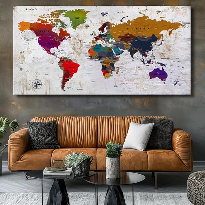 ZEYDRT Canvas Wall Art 36"x71" Wall Art for Office Living Room Home Decorations artwork Canvas Art Wall Decor Wall Decoration Vintage Office for Home Bedroom Decoration