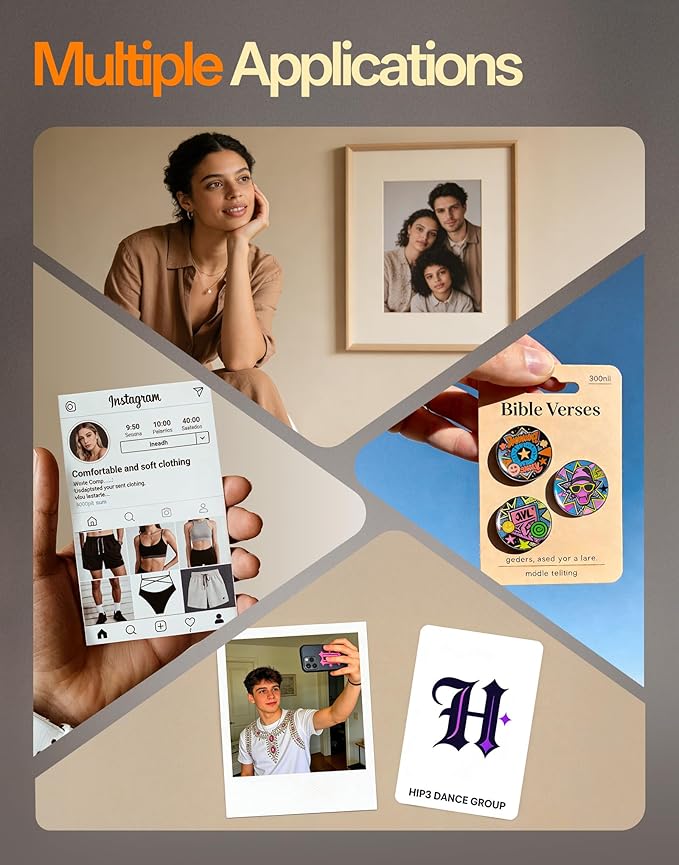 Uinkit Thick Photo Paper Glossy Double Sided 50 Sheets 8.5x11 Heavyweight 68lb 260gsm Inkjet Both Sides Printable 11.8mil A4 Letter size Flyer Bulk Pack 8.5 x 11 Card paper postcard postal