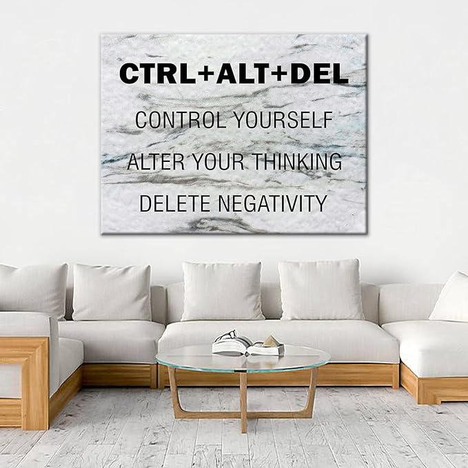 Motivational Canvas Poster Print Wall Art Large Size Inspirational Positive Energy Picture Painting Artwork for Modern Home Living Room Office Decoration Ready to Hang [40''Wx 30''H]