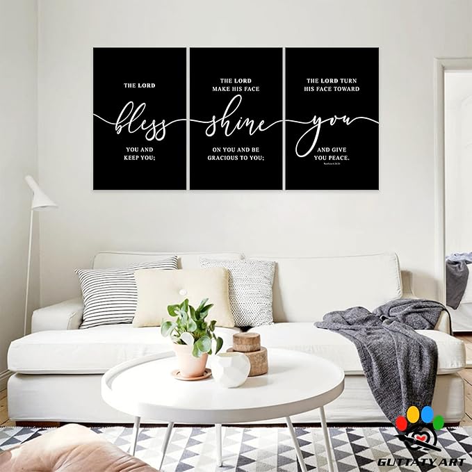 Office Wall Art - 3 Panel Motivational Canvas With Inspirational Quotes for Home Decor, Positive Entrepreneur Words Poster Frame for Company 20"x30"x3Pcs