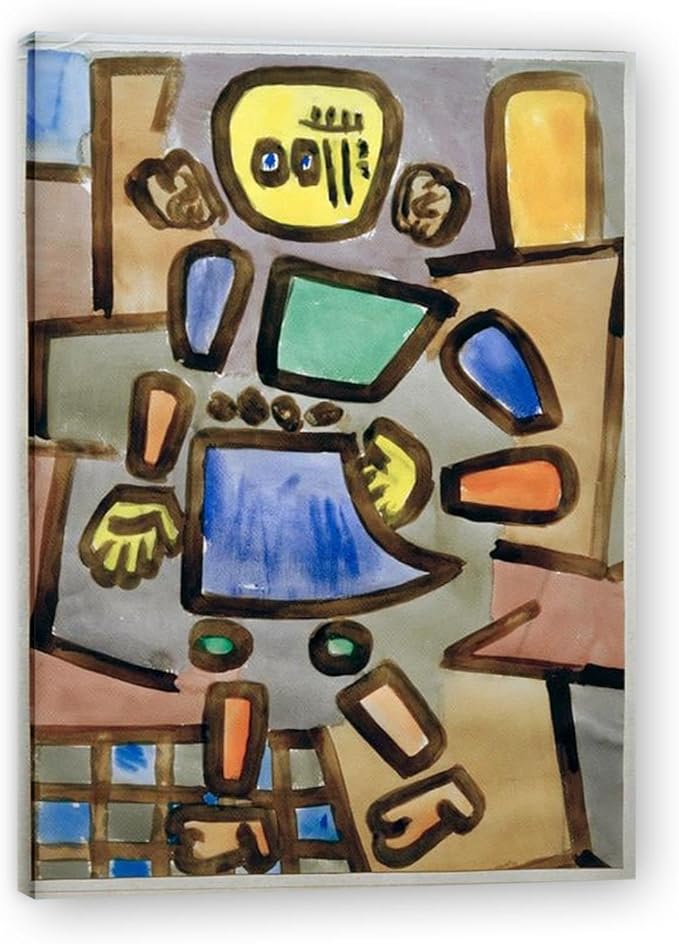 Famous Canvas Prints - "Ohne Titel" - Picture On Canvas - Reproductions Of Abstract Paintings - Canvas Wall Art Picture for Office Decor 30x42cm-11.8x16.5in Internal Frame