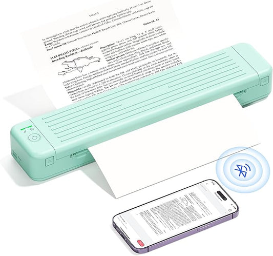 Printers Wireless for Travel, P831 Inkless Portable Printer, Compatible with iOS, Android & Laptop, Thermal Printer for Office, Home, School