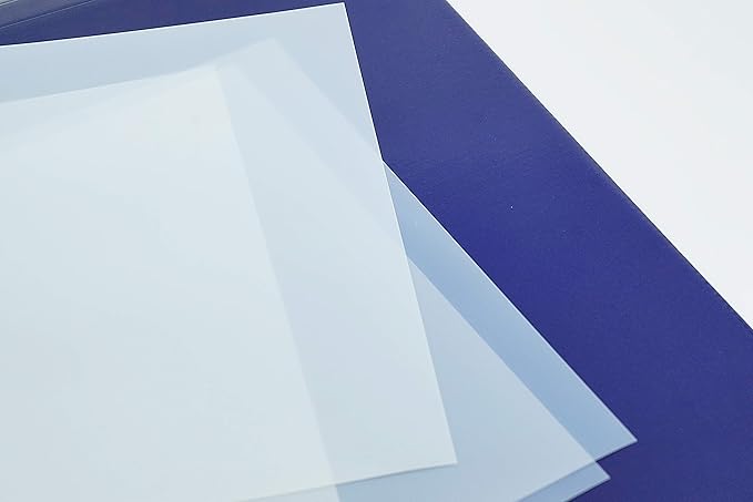DURICO Translucent PET 5.3mil (135micron) Inkjet Film in Sheets for Screen Printing (8.5x11 IN/ 50 sheets)