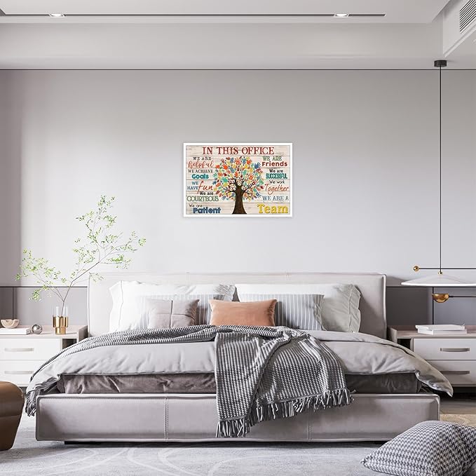 Trendy In This Office We Are A Team Inspirational Wall Art Work Positive Motivation Modern Canvas Posters Encouraging Sign Prints Painting For Office Living Room Wall Decor 8x12in Unframed