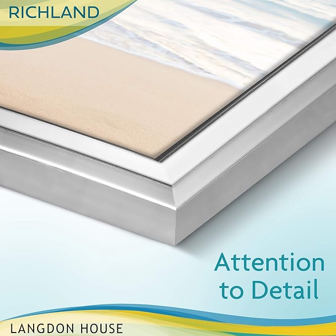 Langdon House 5x7 Silver Picture Frame - Distinguished Edging for Classic Style - Richland Collection