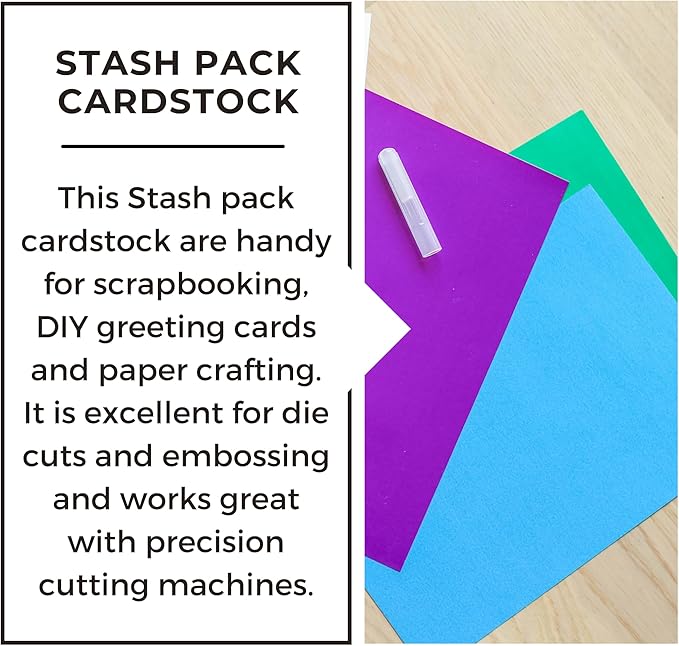 PA Paper Accents Stash Pack Cardstock Pack 12" x 12" Purples colored cardstock paper for card making, scrapbooking, printing, quilling and crafts, 65lb., 40 pieces
