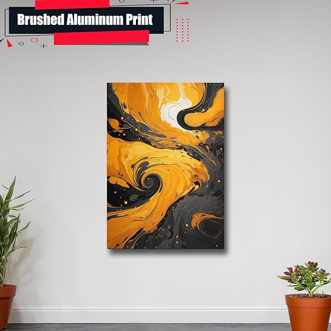 Abstract Wall Art Poster: Modern Painting Textured Picture Artwork Print for Office Bedroom Living Room Wall Decor, Office Décor