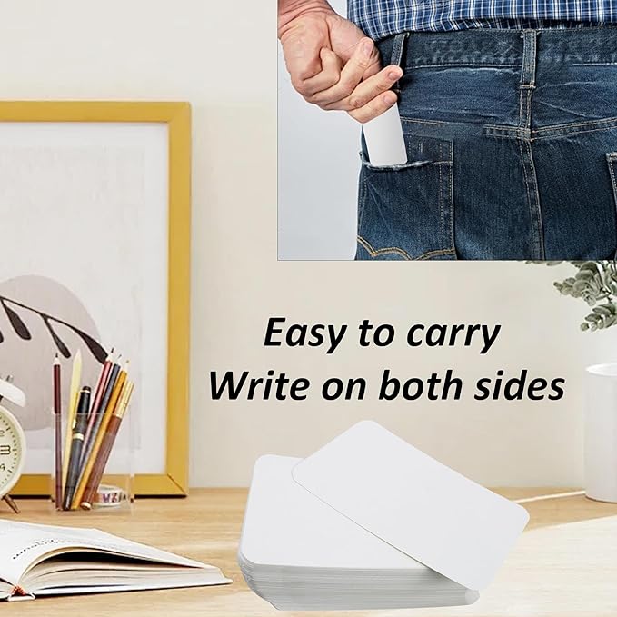 pson 100PCS Mini Blank Cards, White Note Cards, Small Craft Paper for Notes, DIY Art Projects, Business Messages & Special Occasions (3.4 x 2inch)
